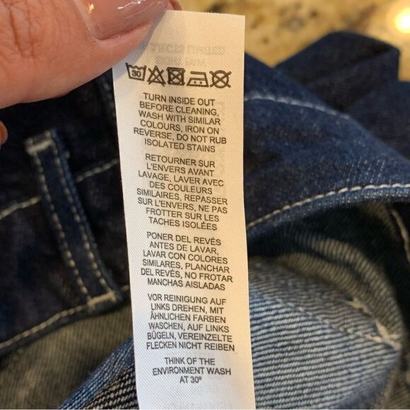 Collusion by ASOS  Dark Wash 90’s Baggy Jeans Ultra High Waisted Size 26 - Picture 10 of 11